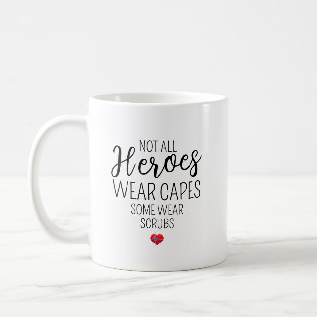 Taza De Café No todos los héroes llevan manchas - personalizado (Izquierda)