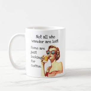 Taza De Café No todos los que Vagan Amante del Café Retro