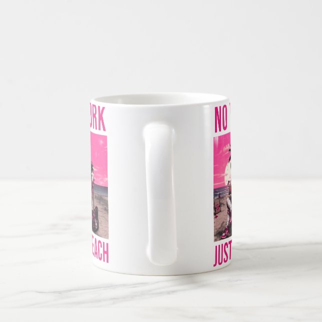 Taza De Café No Trabajo Solo Playa (Mango)