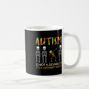 Taza De Café No Una Discapacidad Diferente Habilidad Esbozo Aut