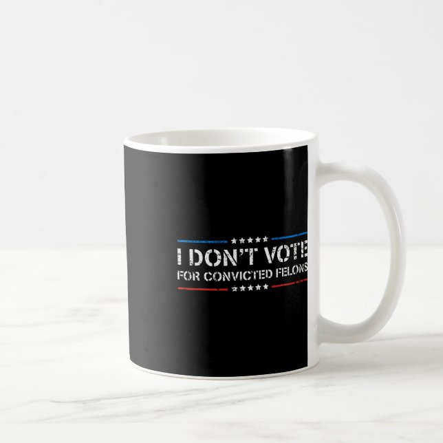 Taza De Café No Voten por los convictos contra el triunfo 1 (Derecha)