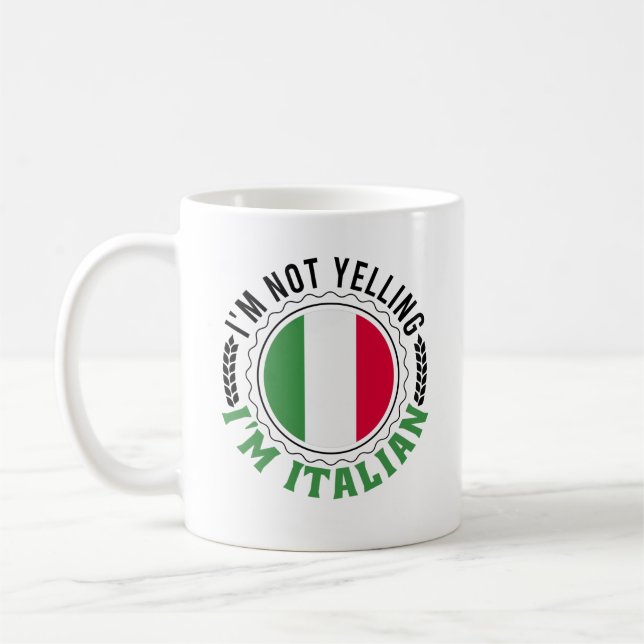 Taza De Café No voy a gritar un viaje italiano de bibones a Lig (Izquierda)