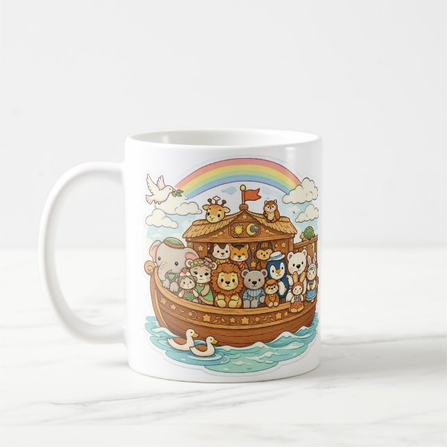 Taza De Café Noah's Ark Personalized Mug (Izquierda)