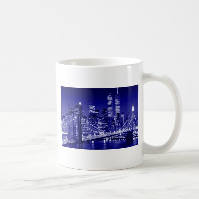 Taza De Café Noche azul de Nueva York (Derecha)