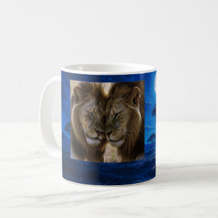 Taza De Café Noche de amor de los leones