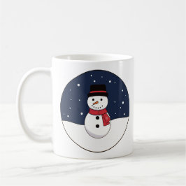 Taza De Café Noche de invierno de Snowman