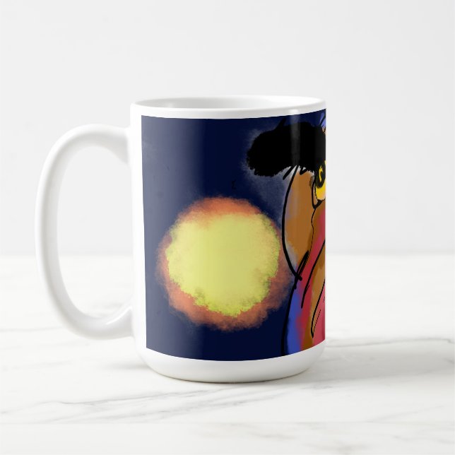 Taza De Café Noche de la estrella de búho (Izquierda)