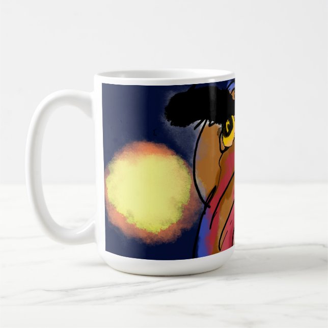 Taza De Café Noche de la estrella de búho (Izquierda)