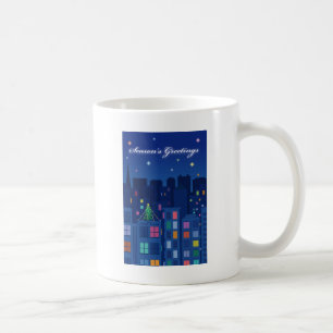 Taza De Café Noche de los navidades