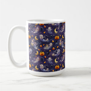 Taza De Café Noche de Otoño con Fantasmas