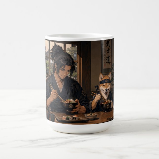 Taza De Café Noche de samurái y fideos Akita (Centro)