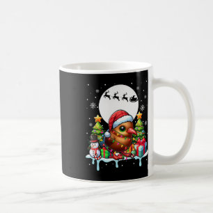 Taza De Café Noche de snowman Santa Kiwi sobre el costo colorid
