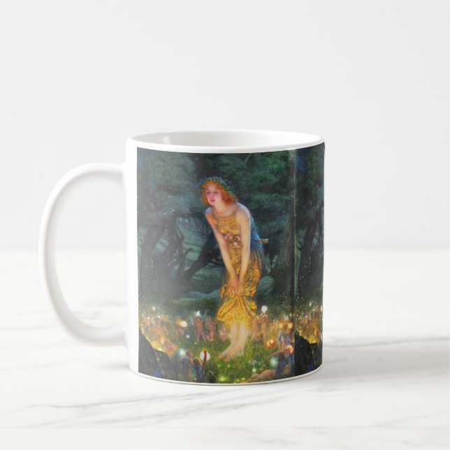 Taza De Café Noche de verano (1908) de Edward Robert Hughes (Izquierda)