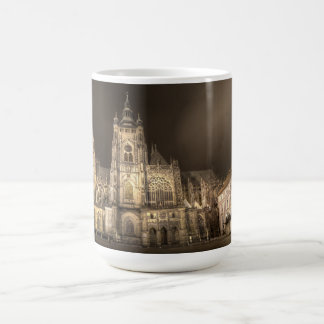 Taza De Café Noche del castillo de Praga