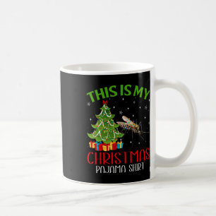 Taza De Café Noche divertida Santa Luces Este Es Mi Mosquito Ch