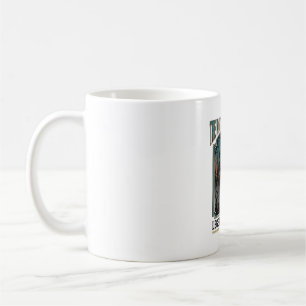 Taza De Café Noche Embrujada de Terror de Halloween Vintage Esp