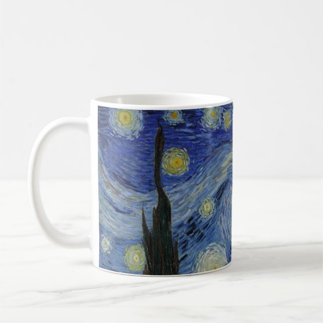 Taza De Café Noche estrellada de Van Gogh: Remolino de sueños (Izquierda)