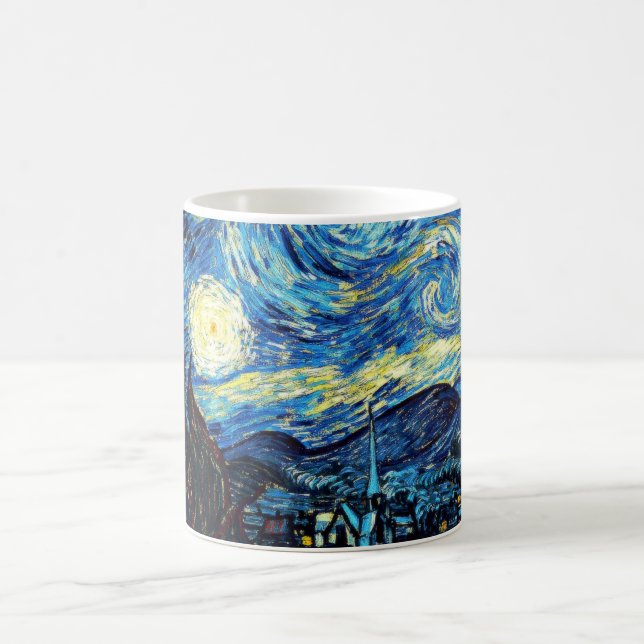 Taza De Café Noche estrellada de Vincent van Gogh (Centro)