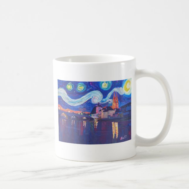 Taza De Café Noche estrellada en Regensburg (Derecha)