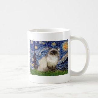 Taza De Café Noche estrellada - gato Himalayo 7