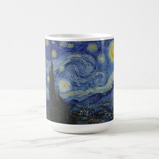 Taza De Café Noche estrellada, pintura famosa de Van Gogh (Centro)