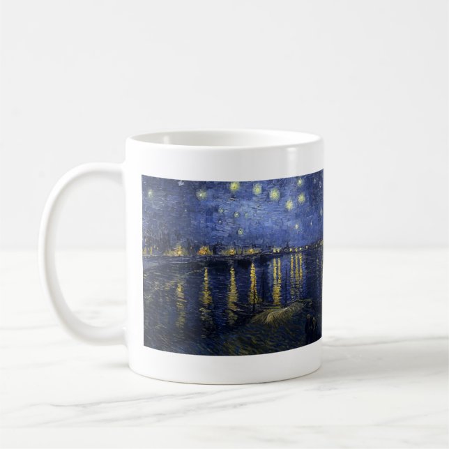 Taza De Café Noche estrellada sobre el Rhone (Izquierda)