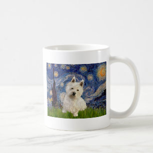 Taza De Café Noche estrellada - Westie 1