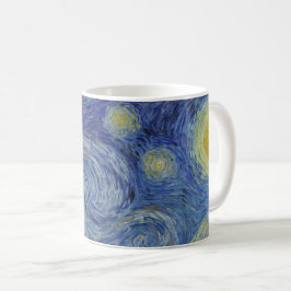 Taza De Café Noche estrellada y Van Gogh/arte vintage famoso