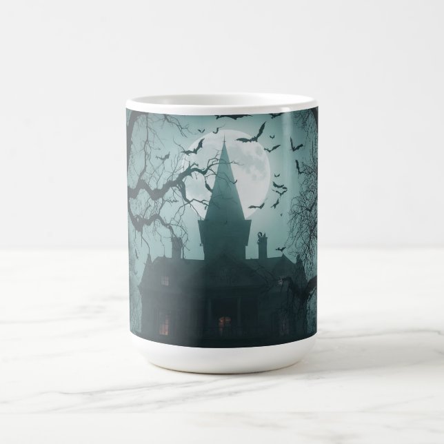 Taza De Café Noche fantasmal con Jack-o'-Lanterns (Centro)