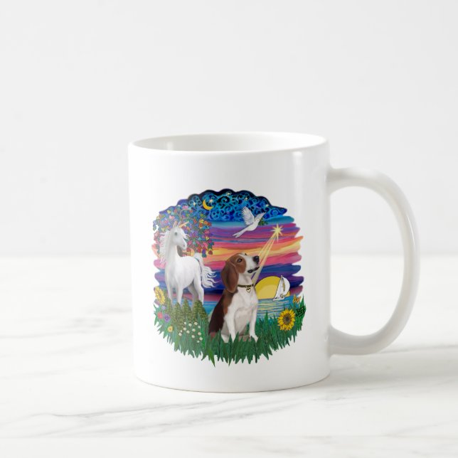 Taza De Café Noche mágica - Beagle 2 (Derecha)