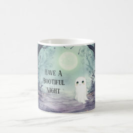 Taza De Café Noche Preciosa Fantasma de Luna Llena Halloween