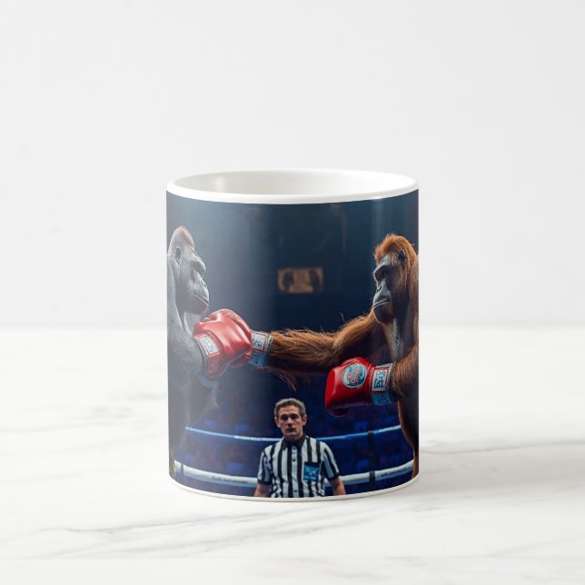 Taza De Café Noche Primate Fight (Centro)