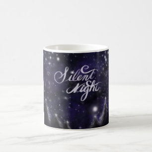 Taza De Café Noche silenciosa - romántica escena de nieve de va