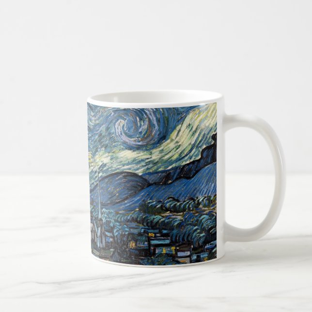 Taza De Café Noche Van Gogh Starry (Derecha)