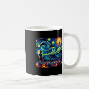 Taza De Café Noche Van Gogh Starry Alien Halloween Fall Pum