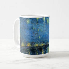 Taza De Café Noche Van Gogh Starry sobre el Ródano