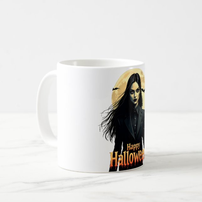 Taza De Café Noche Witchy Halloween (Anverso izquierdo)