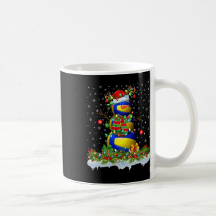 Taza De Café Nochebuena de voleibol divertido enciende voleibol