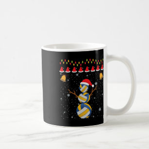 Taza De Café Nochebuena navideña navideña divertida de voleibol