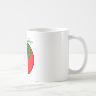 Taza De Café Nochebuena Yin Yang Flor de Pascua