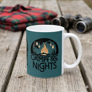 Taza De Café Noches Acogedoras alrededor de la Fogata Aventura