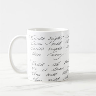 Taza De Café Noches salvajes, noches salvajes Manuscrito