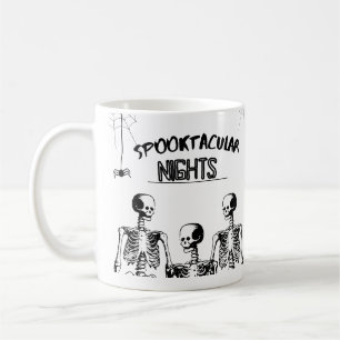 Taza De Café Noches Spooktaculares Felices Halloween Gracioso