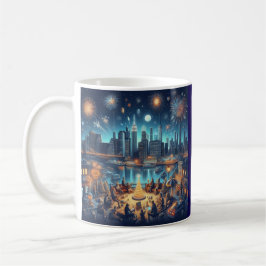 Taza De Café Nochevieja en la ciudad de Nueva York