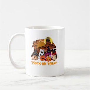 Taza De Café Nocturna De Halloween Espeluznante Para Gatos Negr
