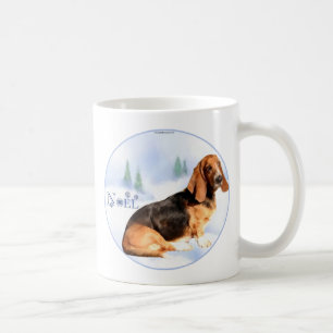 Taza De Café Noel Basset Hound Mug