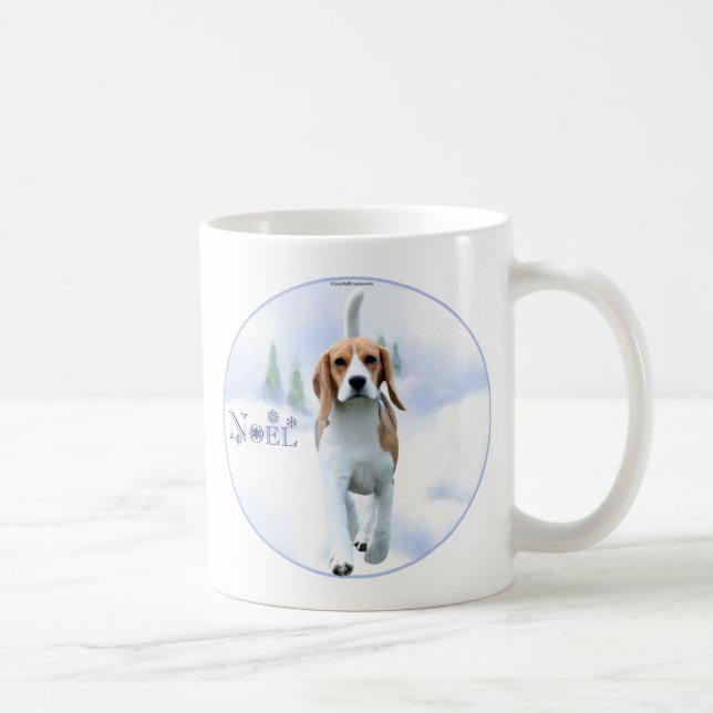 Taza De Café Noel Beagle Mug (Derecha)