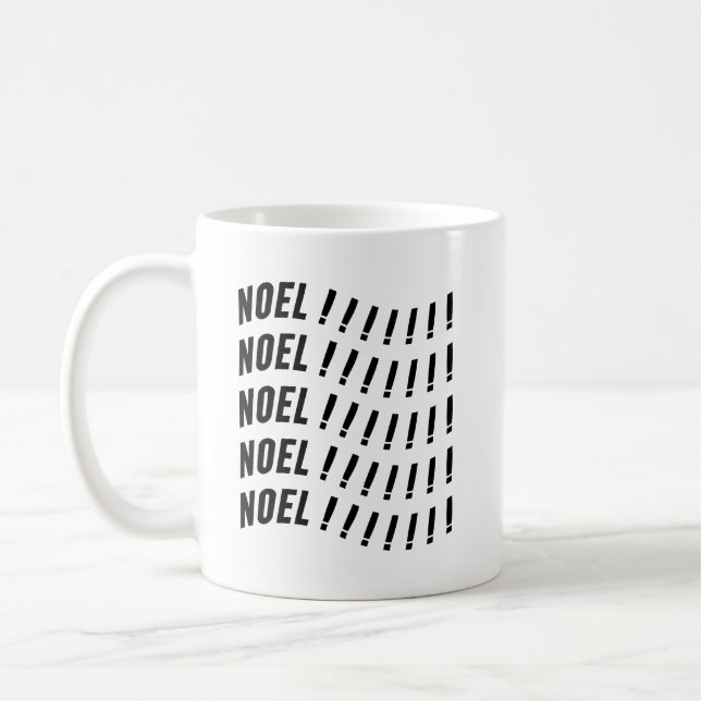 Taza De Café Noel Typography (Izquierda)