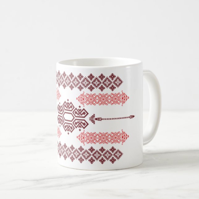 Taza De Café Noir Barroco - Elegante Mug con clásico oscuro (Anverso derecho)