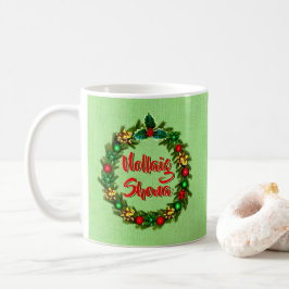Taza De Café Nollaig Irlandés Shona Feliz Navidad